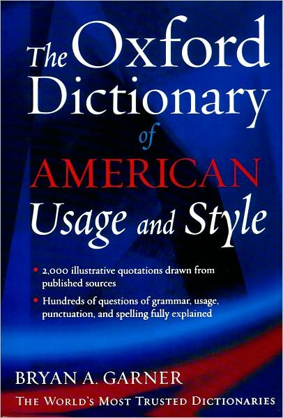 Cover for Bryan A. Garner · The Oxford Dictionary of Usage and Style (Paperback Book) (2000)