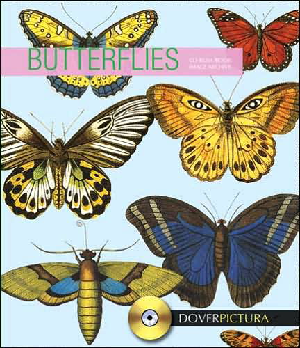 Butterflies - Dover Pictura Electronic Clip Art - Dover Dover - Äänikirja - Dover Publications Inc. - 9780486998084 - perjantai 27. huhtikuuta 2007