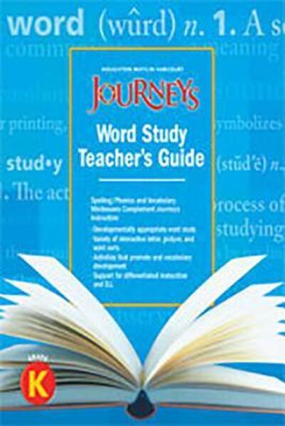 Cover for Houghton Mifflin Harcourt · Journeys Guided Word Study Grade K 2012 (Spiral Book) (2011)