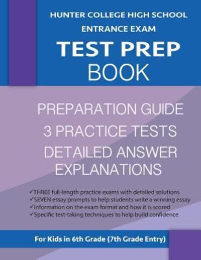 Cover for Hunter Test Prep Team · Hunter College High School Entrance Exam Test Prep Book (Paperback Book) (2018)