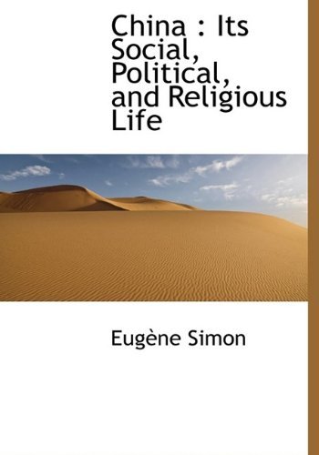 Cover for Simon · China: Its Social, Political, and Religious Life (Paperback Bog) (2009)