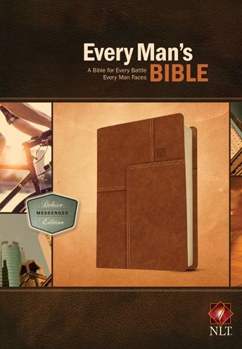 Cover for Dean Merrill · NLT Every Man's Bible: Deluxe Messenger Edition (Leather Book) [Brown Imitation] (2014)