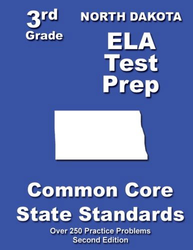 Cover for Teachers' Treasures · North Dakota 3rd Grade Ela Test Prep: Common Core Learning Standards (Paperback Book) (2013)