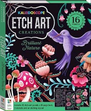 Cover for Hinkler Pty Ltd · Kaleidoscope Etch Art Creations: Brilliant Nature - Kaleidoscope Etch Art Creations (Bog) (2022)