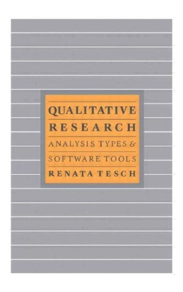 Cover for Renata Tesch · Qualitative Types:Analysis Typ (Innbunden bok) (1990)