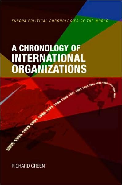 Cover for Richard Green · A Chronology of International Organizations - Political Chronology of the World series (Hardcover bog) (2008)