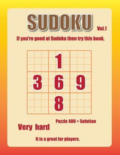 Cover for Johnny Mathis · Sudoku-very hard Vol.1 (Pocketbok) (2018)