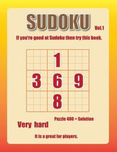 Cover for Johnny Mathis · Sudoku-very hard Vol.1 (Paperback Book) (2018)