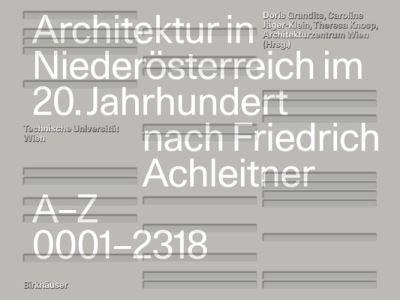 Architektur in Niederosterreich im 20. Jahrhundert nach Friedrich Achleitner (Hardcover Book) (2024)