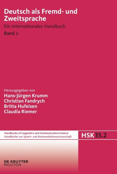 Cover for Claudia Riemer · Deutsch als Fremd-u.Zweitsp.2 (HSK 35.2 (Book) [German, 1 edition] (2010)