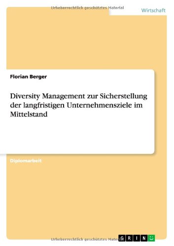 Cover for Berger · Diversity Management zur Sichers (Buch) [German edition] (2013)