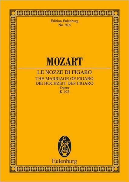 Cover for Wolfgang Amadeus Mozart · The Marriage Of Figaro K 492 Study Score (Buch) (1983)