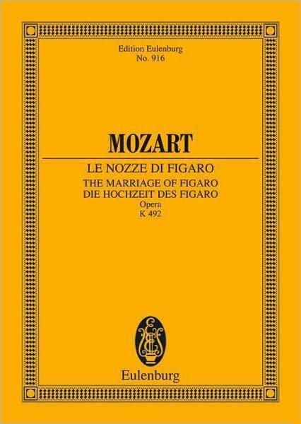 Cover for Wolfgang Amadeus Mozart · The Marriage Of Figaro K 492 Study Score (Bog) (1983)