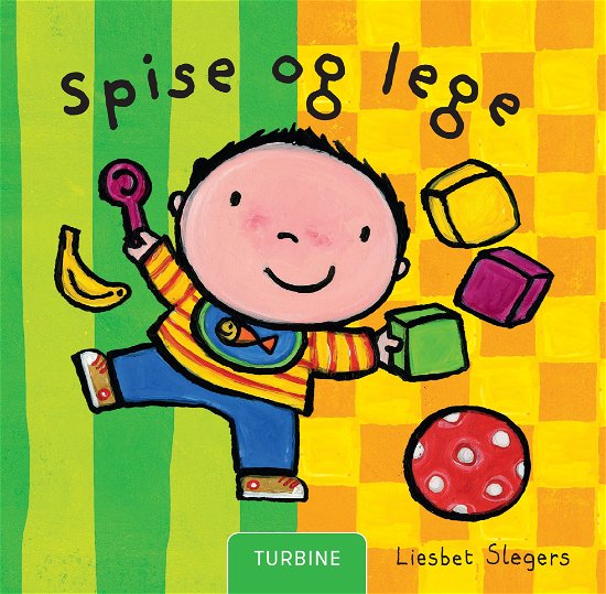 Cover for Liesbet Slegers · Spise og lege (Cardboard Book) [1º edição] (2021)