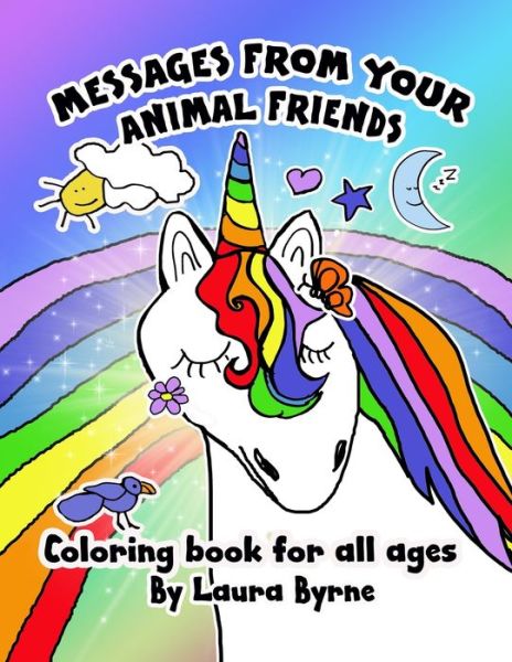 Cover for Laura Byrne · The Messages From Your Animal Friends Coloring Book (Pocketbok) (2021)