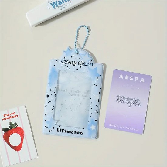 Cover for Transparent PVC Card Holder · Bling Stars (Nyckelring) [Blue edition] (2023)