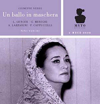 Un Ballo In Maschera - Guiseppe Verdi - Musiikki - MYTO - 3830257900085 - keskiviikko 25. maaliskuuta 2009