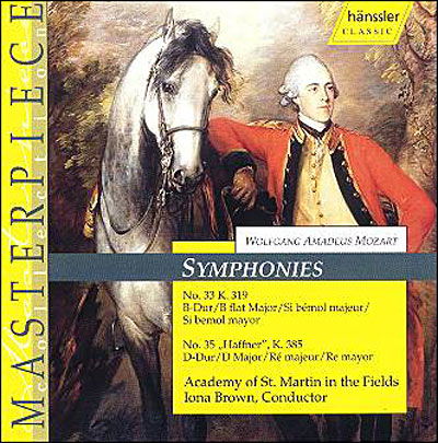 Brown Iona - Symphonies Nos 33 - 35 - Mozart Wolfgang Amadeus - Music - HANSSLER - 4010276012085 - September 10, 2001