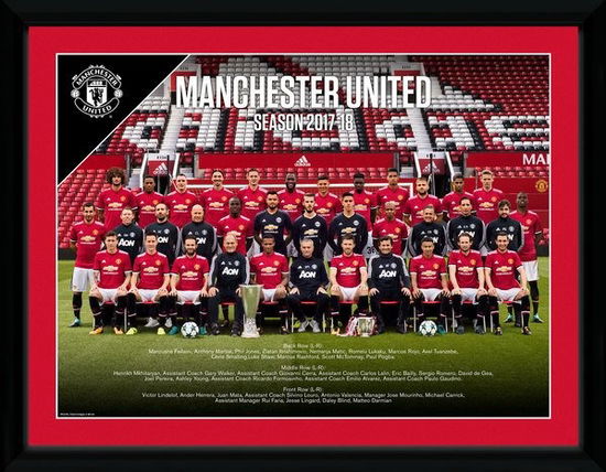 Manchester United: Team Photo 17/18 (Stampa In Cornice 30x40cm) - Manchester United - Merchandise - Gb Eye - 5028486396085 - 