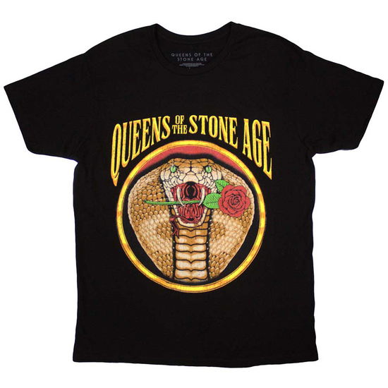 Cover for Queens Of The Stone Age · Queens Of The Stone Age Unisex T-Shirt: Cobra (Black) (T-shirt) [size S] (2024)