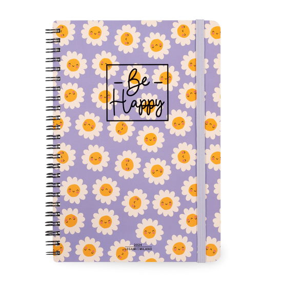 Cover for Legami · 12-month Diary - 2024 - Large Weekly Spiral Bound Diary - Daisy (Paperback Book) (2023)