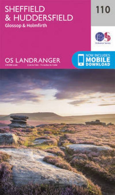 Cover for Ordnance Survey · Sheffield &amp; Huddersfield, Glossop &amp; Holmfirth - OS Landranger Map (Kort) [February 2016 edition] (2016)
