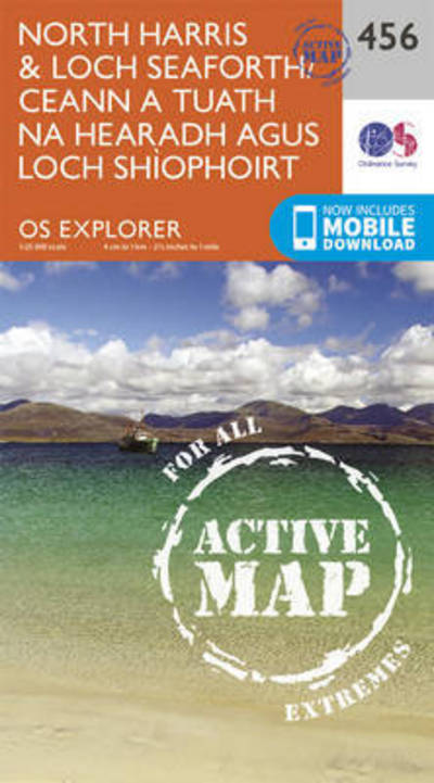 Cover for Ordnance Survey · North Harris and Loch Seaforth / Ceann a Tuath Na Hearadh Agus Loch Shiphoirt - OS Explorer Active Map (Map) [September 2015 edition] (2015)