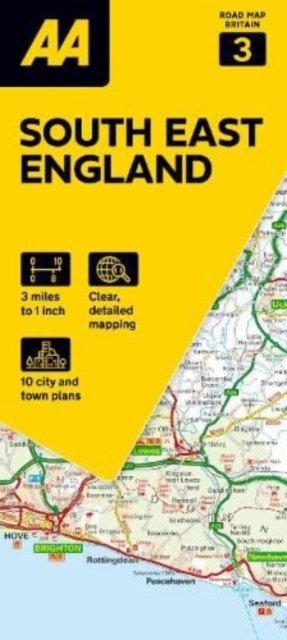 Cover for Aa · AA Road Map South East England - AA Road Map Britain series (Landkart) [8 New edition] (2024)