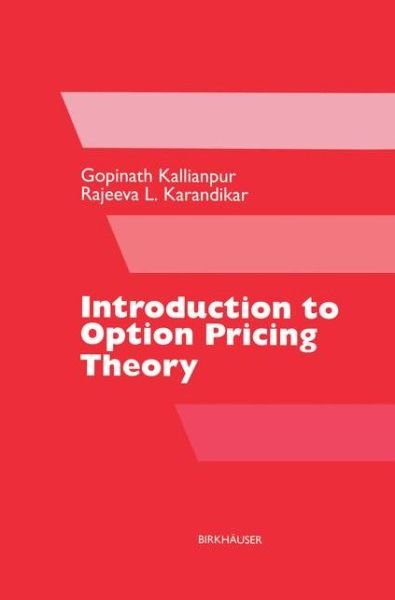 Cover for Gopinath Kallianpur · Introduction to Option Pricing Theory (Hardcover Book) (1999)