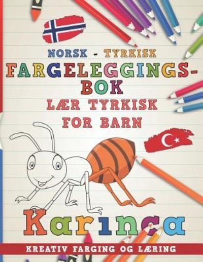 Cover for Nerdmediano · Fargeleggingsbok Norsk - Tyrkisk I L (Paperback Bog) (2018)