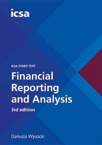 Cover for Danusia Wysocki · CSQS Financial Reporting and Analysis, 3rd edition (Taschenbuch) [3 New edition] (2017)