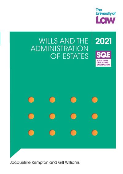 Cover for Jacqueline Kempton · SQE - Wills and the Administration of Estates - SQE1 (Paperback Book) (2021)