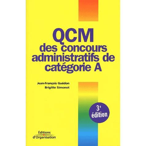 Cover for Jean-François Guédon · QCM des concours administratifs de catégorie A (Paperback Book) (2003)