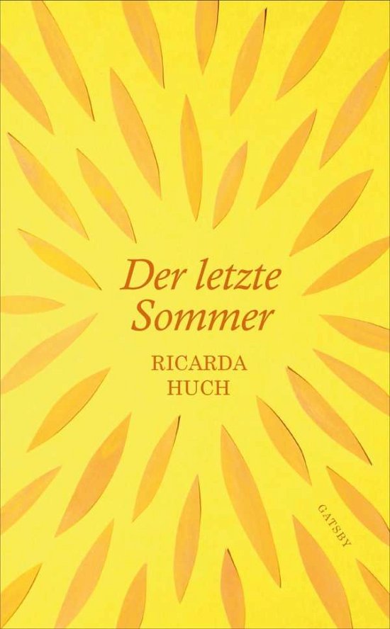 Cover for Huch · Der letzte Sommer (Book)