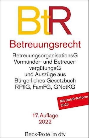 Cover for Dtv Verlagsgesellschaft · Betreuungsrecht (Paperback Book) (2022)