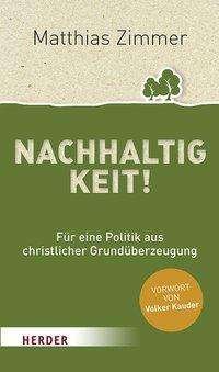 Cover for Zimmer · Nachhaltigkeit! (Bog) (2015)