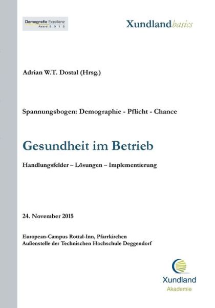 Cover for Dostal · Gesundheit im Betrieb (Bok) (2016)