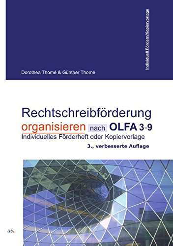 Cover for Thomé · Rechtschreibförderung organisiere (Book)