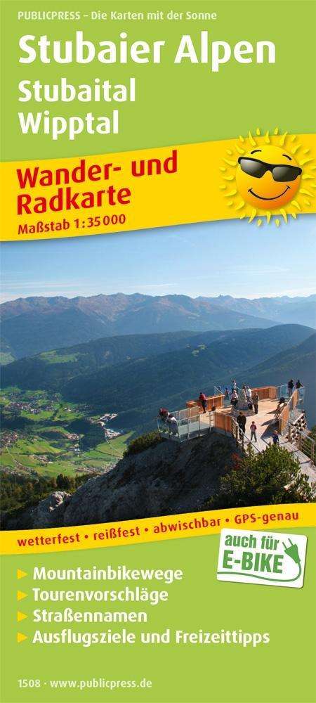 Cover for Stubai Alps, hiking and cycling map 1:35,000 (Map) (2017)
