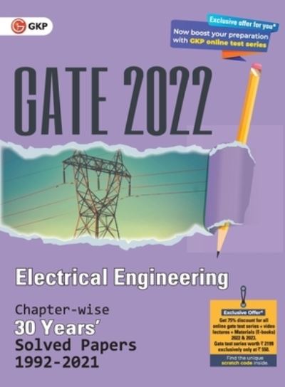 Cover for G K Publications (P) Ltd · Gate 2022 Electrical Engineering 30 Years Chapterwise Solved Paper (1992-2021) (Paperback Book) (2021)