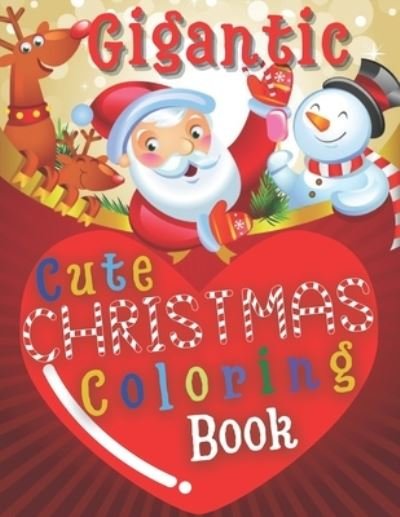 Cover for Kind Dragon · Gigantic Cute Christmas Coloring Book (Paperback Bog) (2020)