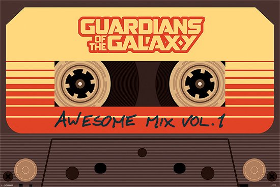 Guardians Of The Galaxy - Awesome Mix Vol 1 (Poster Maxi 61X91,5 Cm) - Guardians Of The Galaxy - Koopwaar - PYRAMID - 5050574336086 - 
