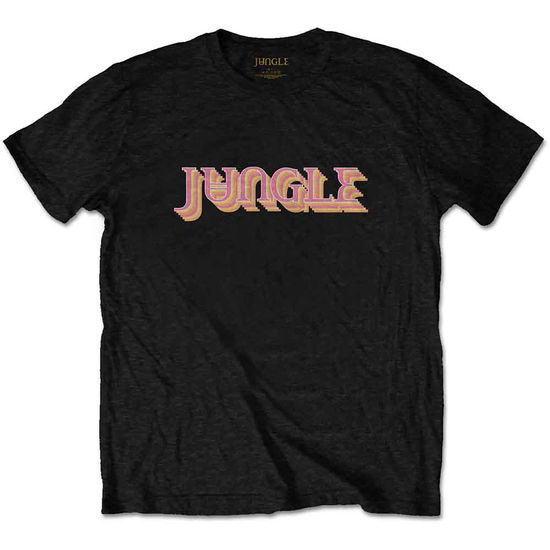 Cover for Jungle · Jungle Unisex T-Shirt: Colour Logo (Black) (T-shirt) [size L] [Black - Unisex edition] (2020)