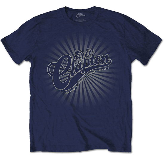 Eric Clapton Unisex T-Shirt: Logo Rays - Eric Clapton - Fanituote -  - 5056368647086 - 