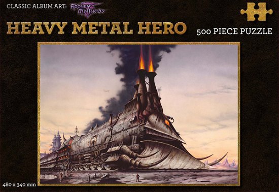 The Heavy Metal Hero (500 Piece Puzzle) - Rodney Matthews - Brettspill - BLACK CROW - 5065012719086 - 6. oktober 2022