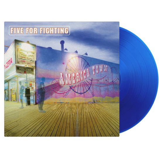 Cover for Five For Fighting · America Town (LP) [Translucent Blue Coloured edition] (2025)