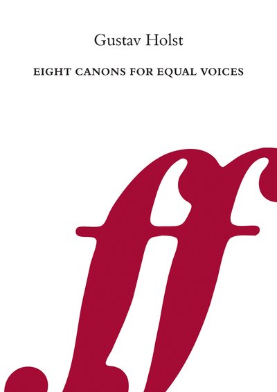 Cover for Gustav Holst · Eight Canons for Equal Voices (Taschenbuch) [Faber edition] (2003)