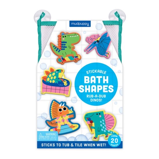 Rub-a-Dub Dinos Stickable Foam Bath Shapes - Mudpuppy - Merchandise - Galison - 9780735375086 - January 19, 2023