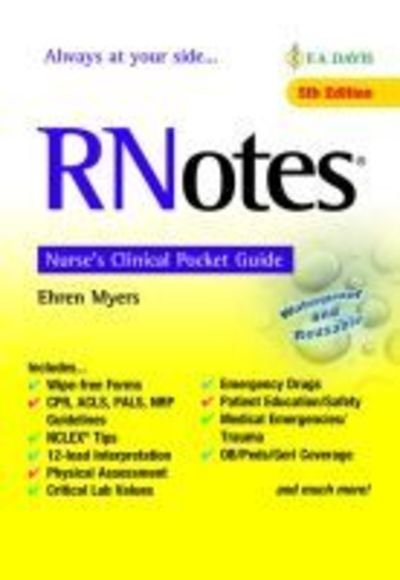 RNotes (R): Nurse's Clinical Pocket Guide - Ehren Myers - Libros - F.A. Davis Company - 9780803669086 - 26 de junio de 2018