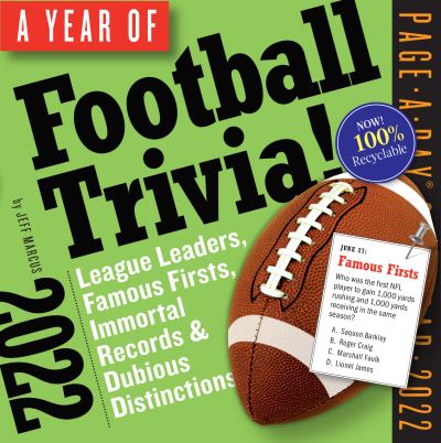 Workman Calendars · 2022 a Year of Football Trivia! (Calendar) (2021)